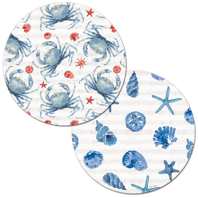 Longshore Tides Jevon Nautical Round Placemat Wayfair